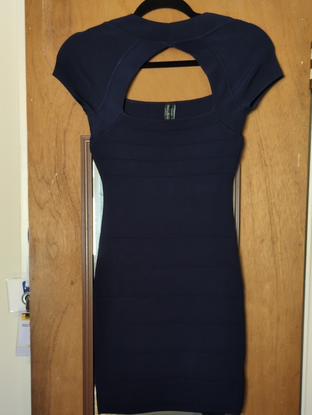 Guess by Marciano Navy Bodycon/Bandage Mini Dress